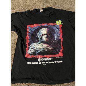 VTG 90's Distressed GOOSEBUMPS The Curse Of The Mummy's Tomb Youth Xl